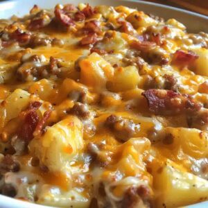 Hearty Crockpot Hamburger Potato Casserole Recipe