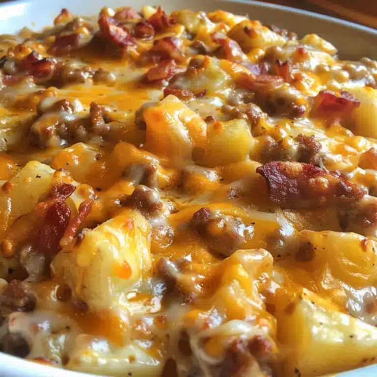 Hearty Crockpot Hamburger Potato Casserole Recipe