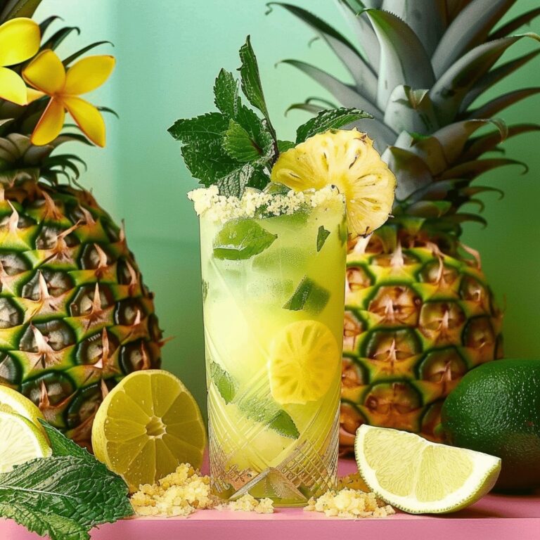 Frosty Mojito Tropical Ananas Recipe