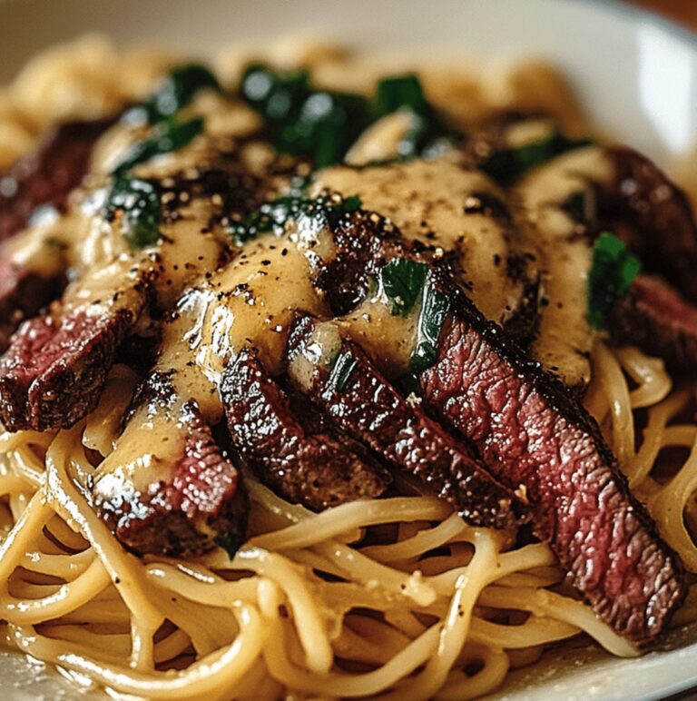 Garlic Butter Steak Lightning Noodles Recipe