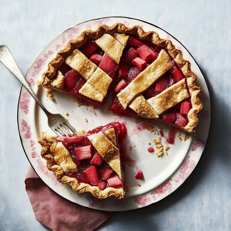 Sweet Strawberry-Rhubarb Pie Recipe