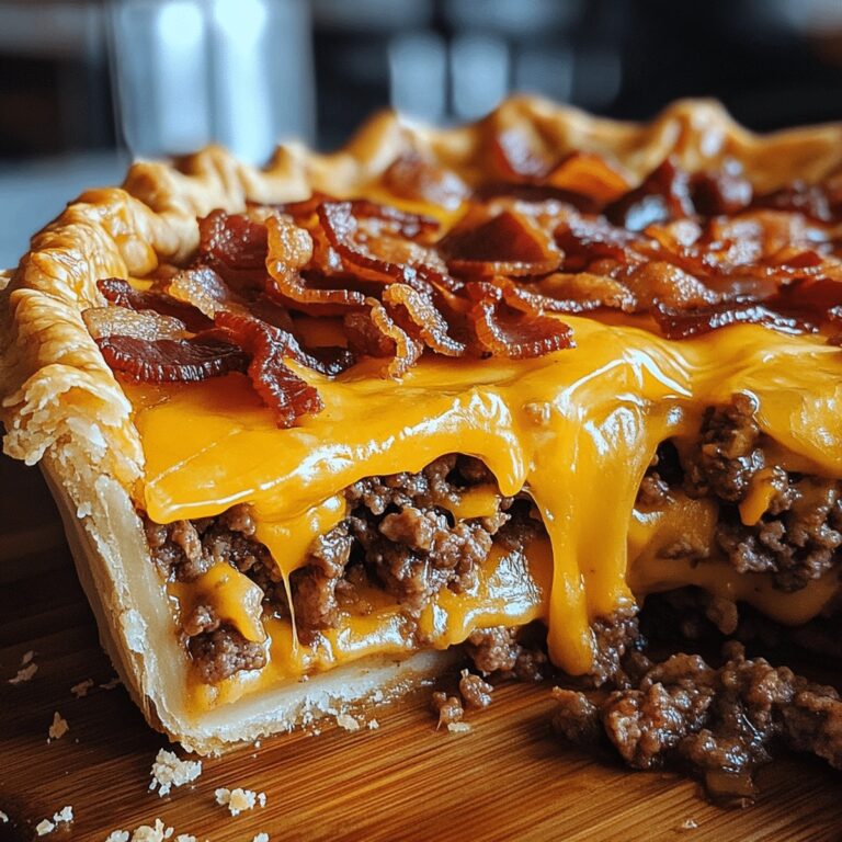 Crispy Carnivore Bacon Cheeseburger Pie Recipe