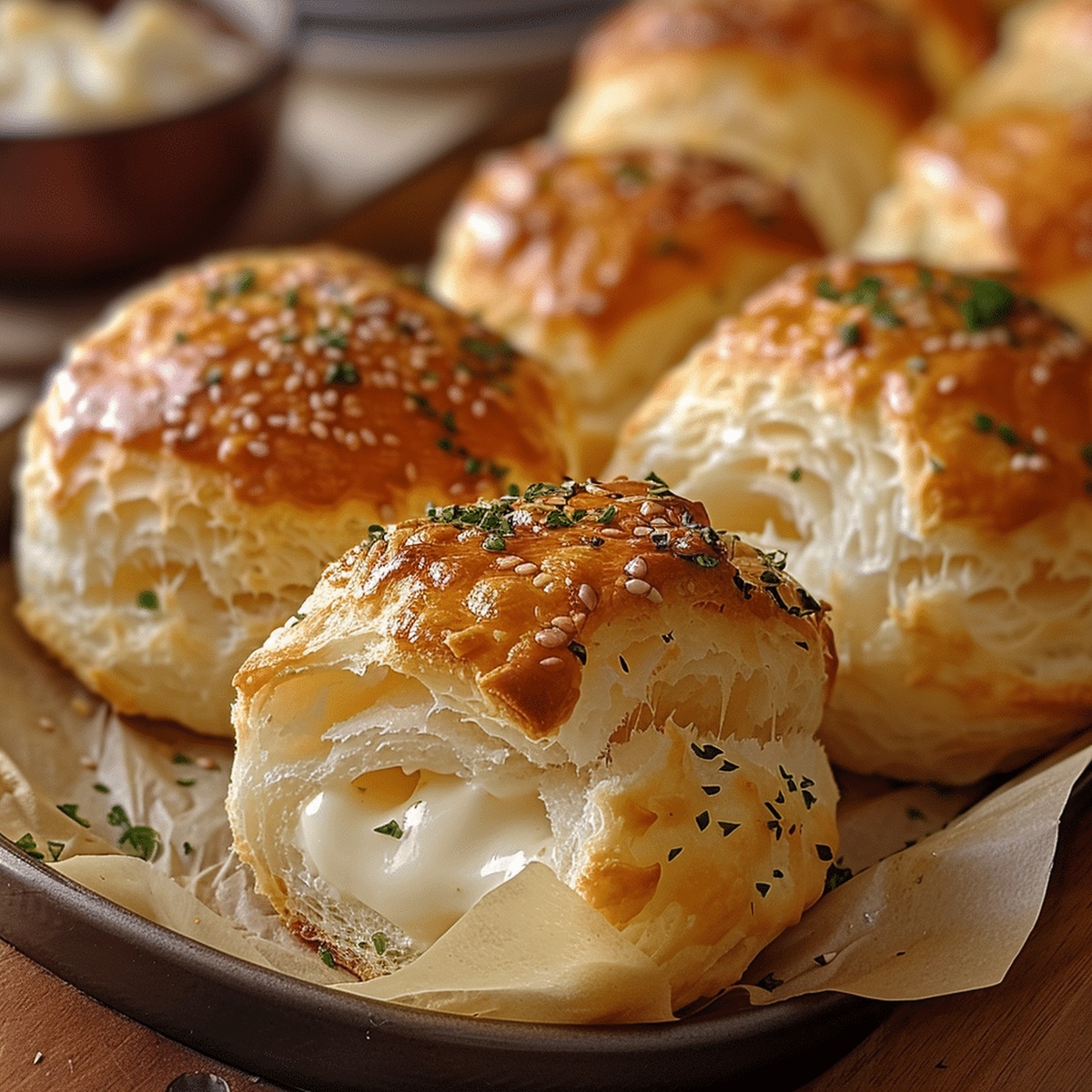 Cheesy Pillsbury Biscuit Garlic Butter Bombs Recipe