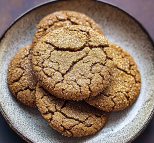 Vegan Almond Flour Ginger Molasses Cookies Recipe