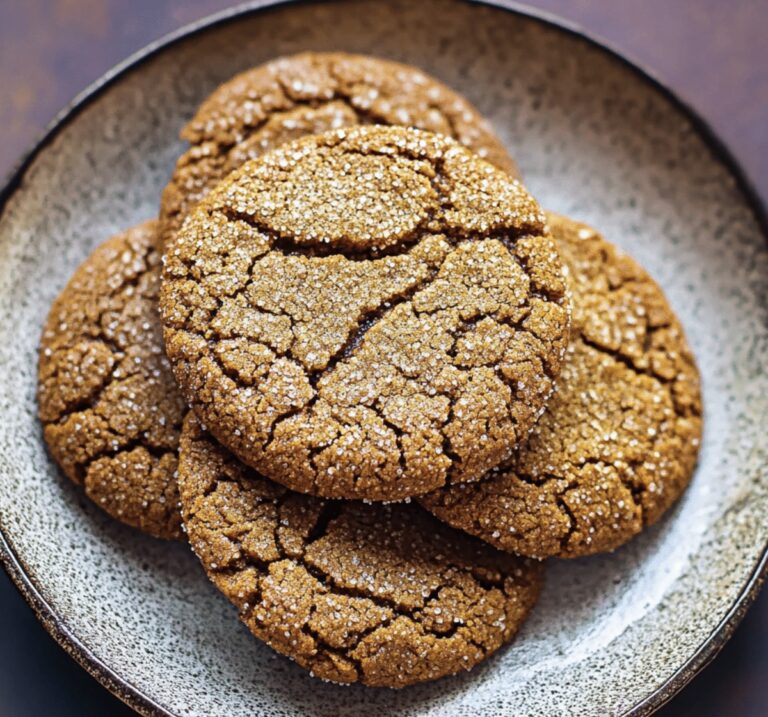 Vegan Almond Flour Ginger Molasses Cookies Recipe