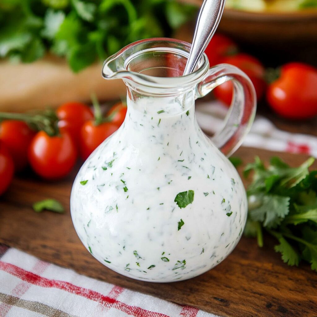 Zesty Cilantro Lime Ranch Dressing Recipe for Fresh Salads - Perfect ...