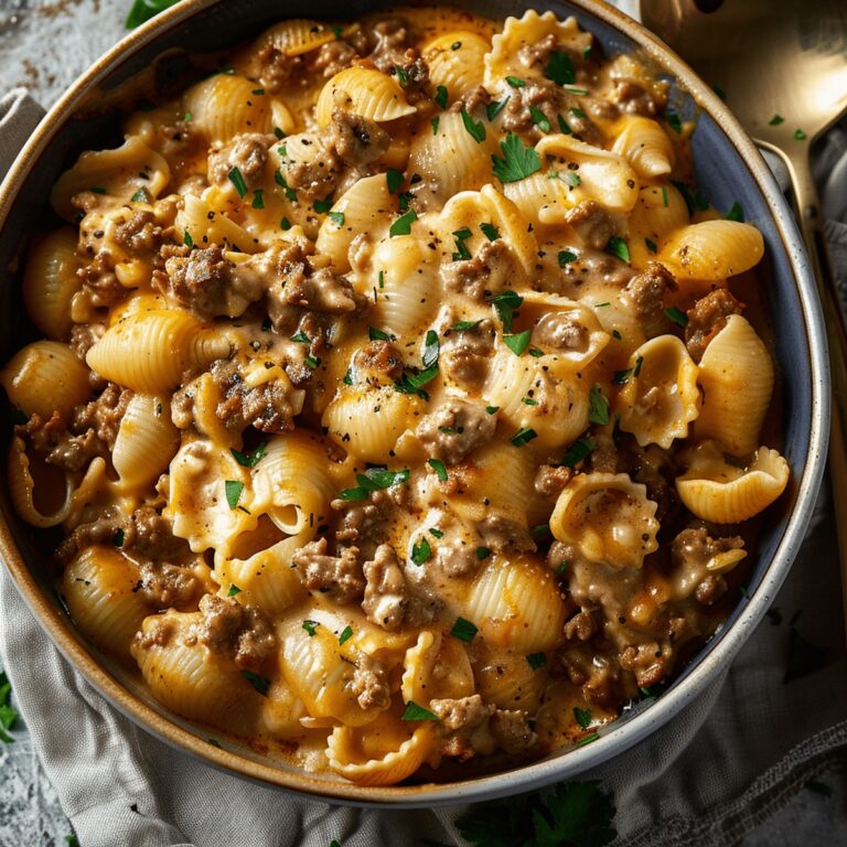 Hearty Beef Shells Casserole Recipe