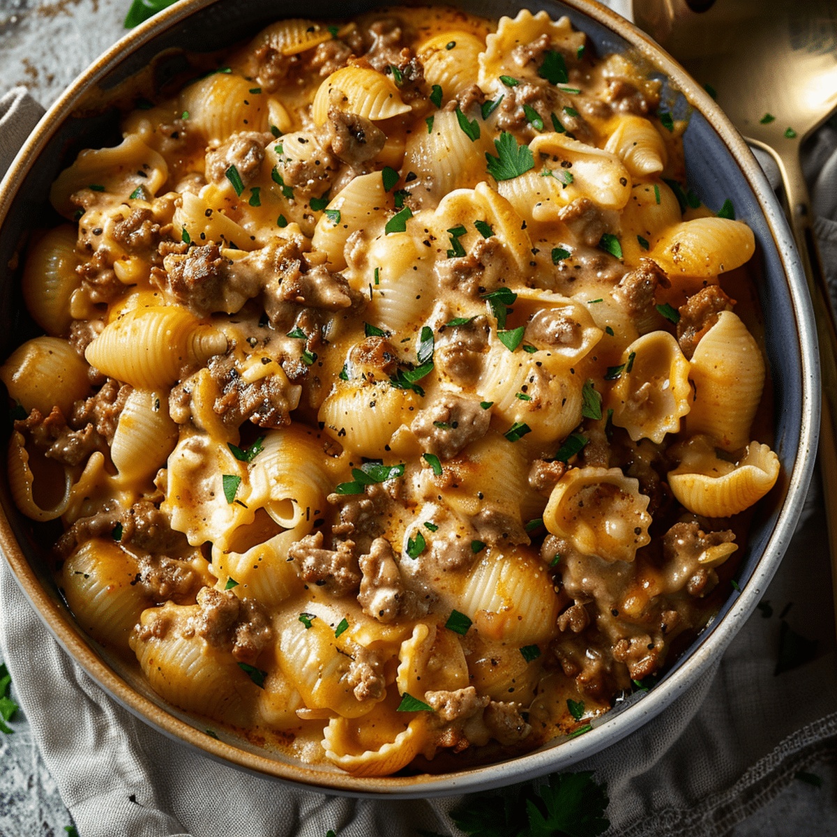 Hearty Beef Shells Casserole Recipe