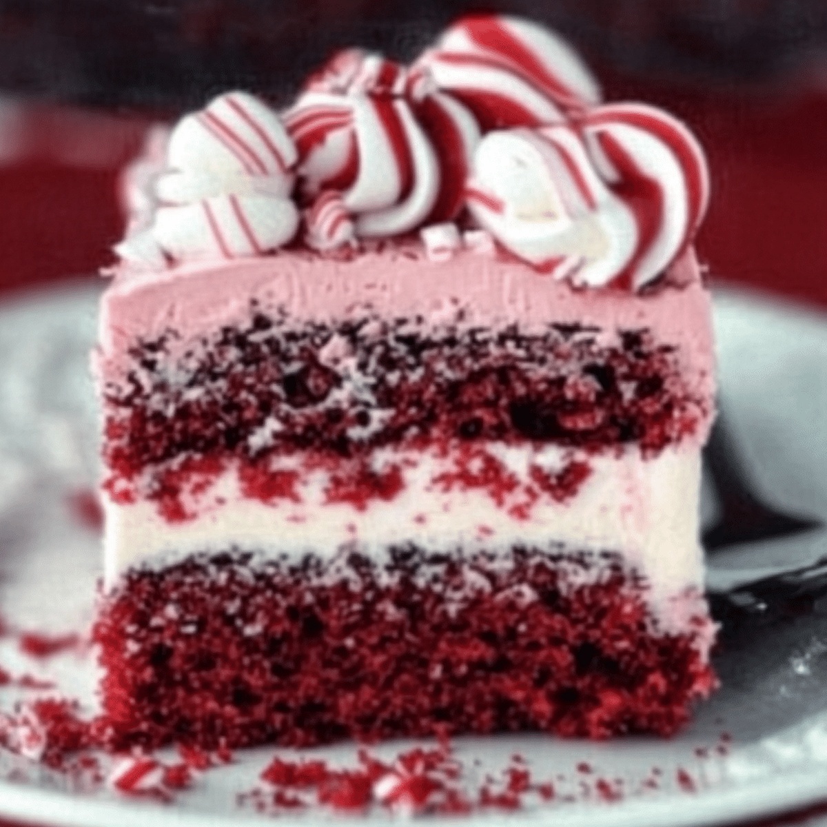 Festive Red Velvet Peppermint Poke Cake Recipe