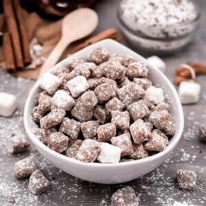 Decadent Hot Chocolate Muddy Buddies Recipe