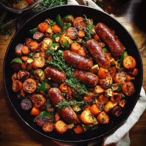 Cozy Sausage Dinner With Roasted Veggies Recipe