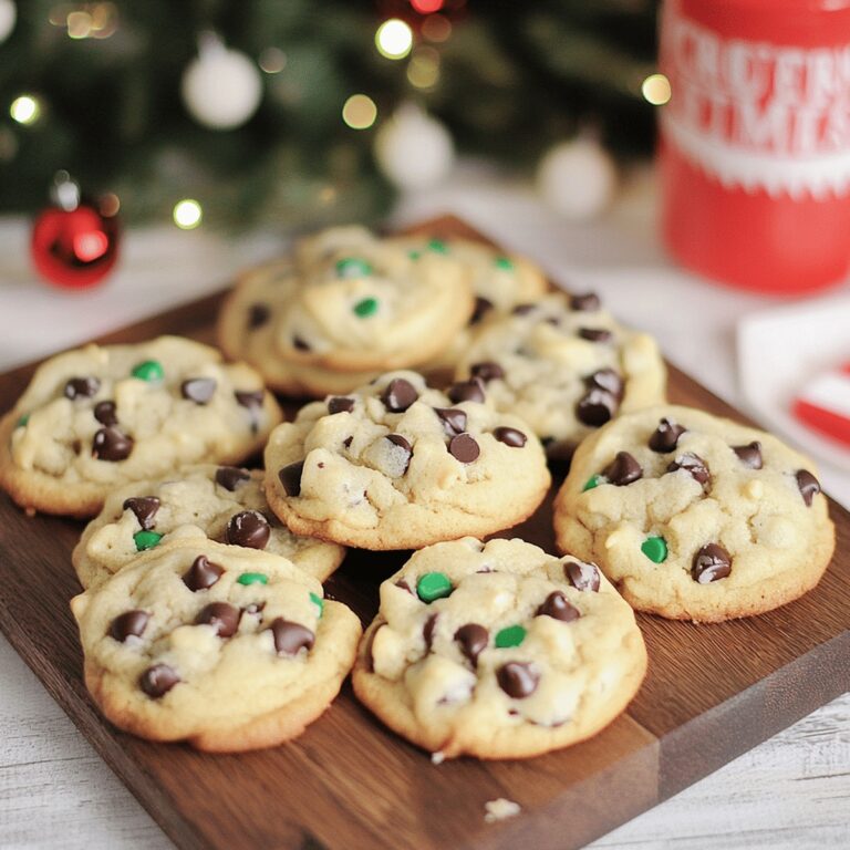 Festive Cake Mix Chocolate Chip Santa Cookies Recipe