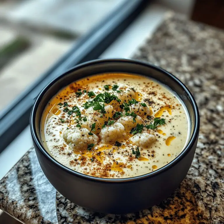 Silky Cauliflower Soup Recipe