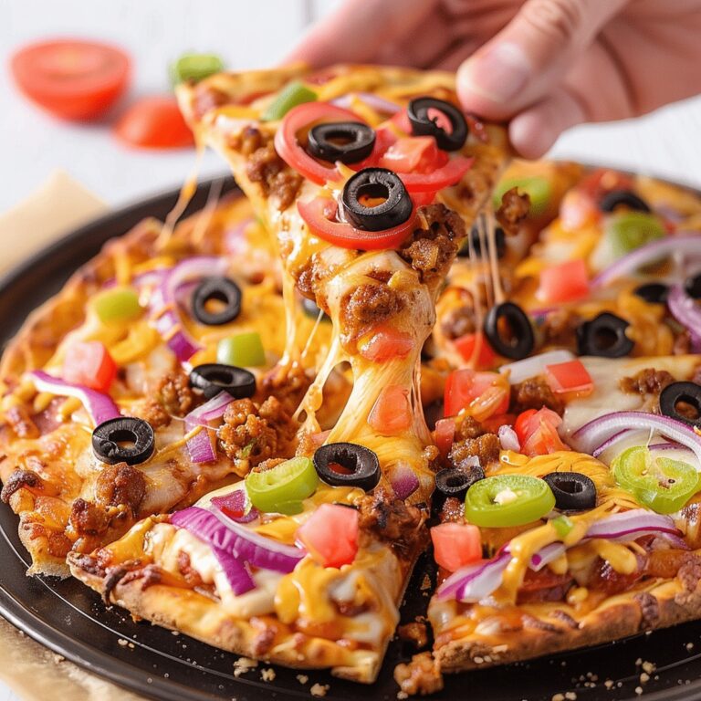 Cheesy Taco Bell Pizza Recipe
