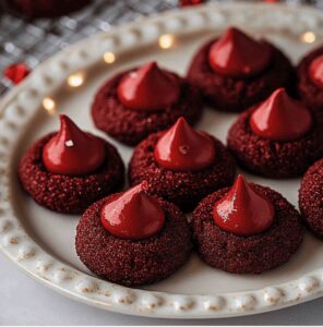 Delectable Hersheys Red Velvet Blossoms Cookies Recipe