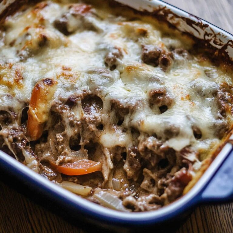 Smoked Philly Cheesesteak Casserole Recipe