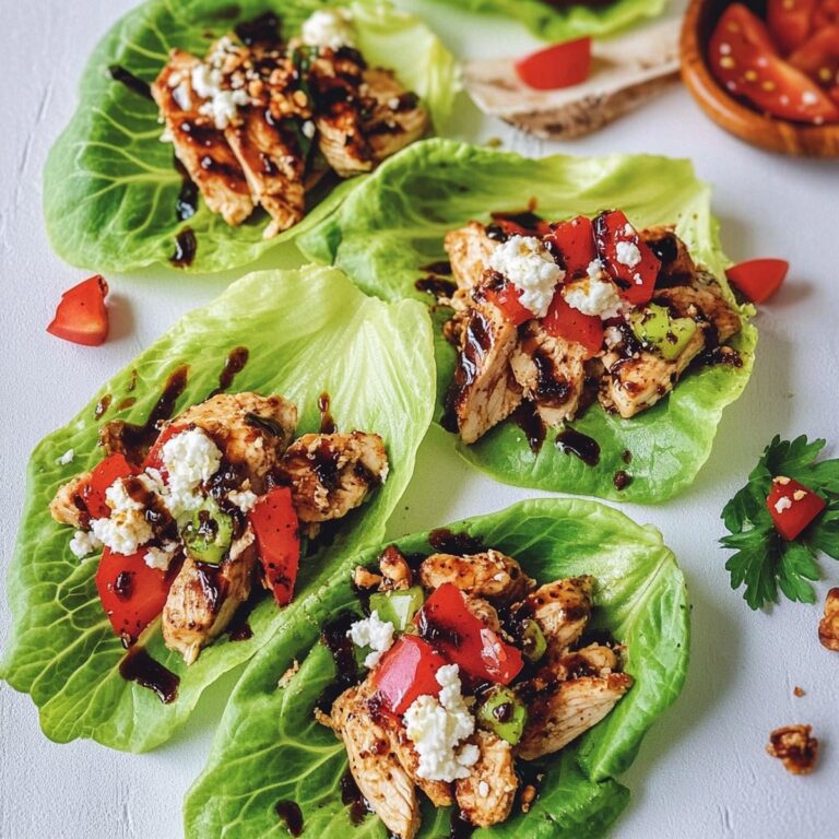 Tangy Grilled Balsamic Chicken Lettuce Wraps Recipe