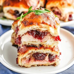 Festive Cranberry Turkey Sliders Recipe