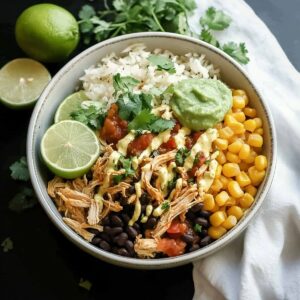 Slow Cooker Chicken Burrito Bowl Recipe