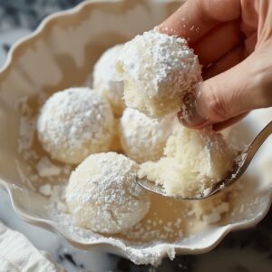 Fluffy Sweetened Condensed Milk Snowball Cookies Recipe