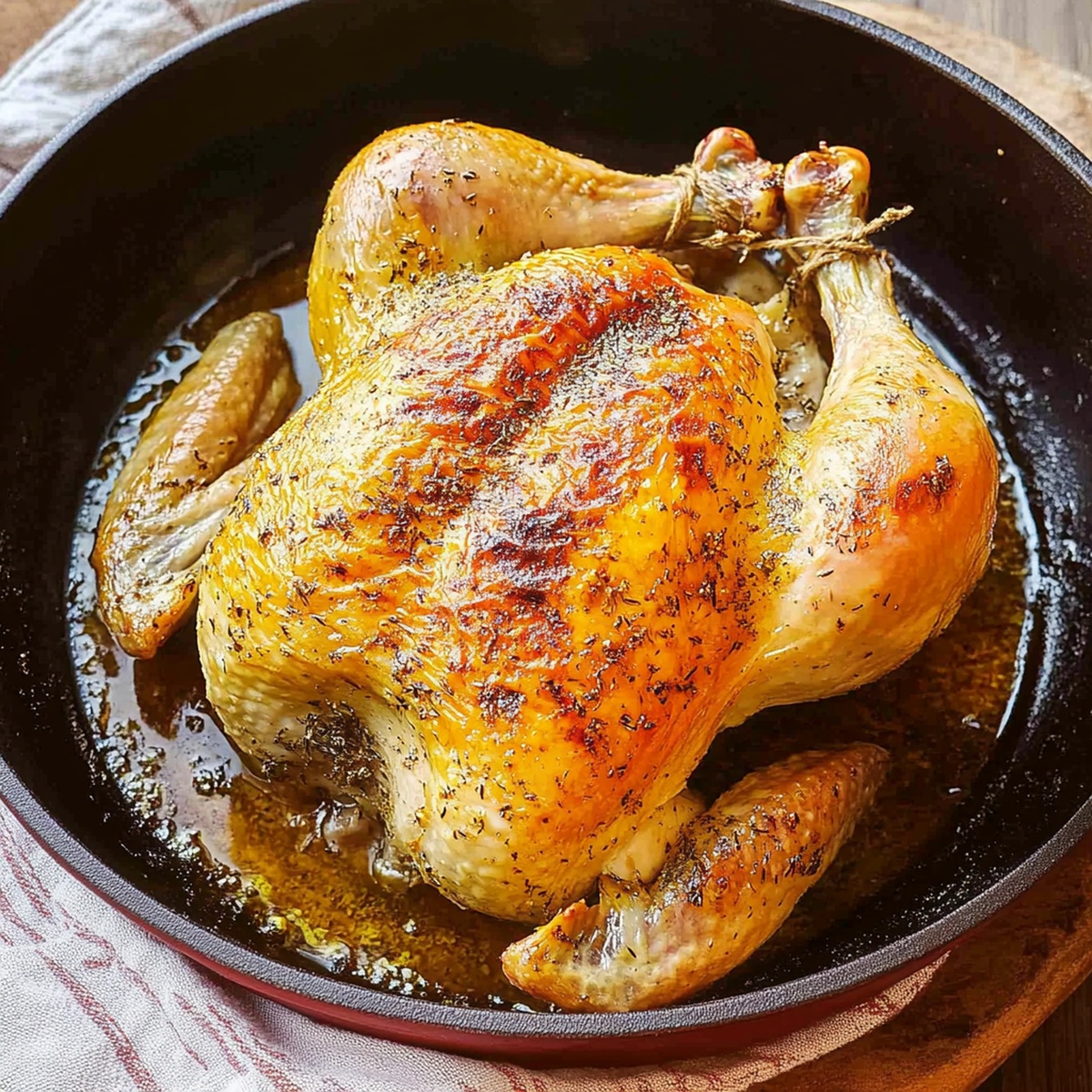 Easy Oven Roasted Chicken Recipe
