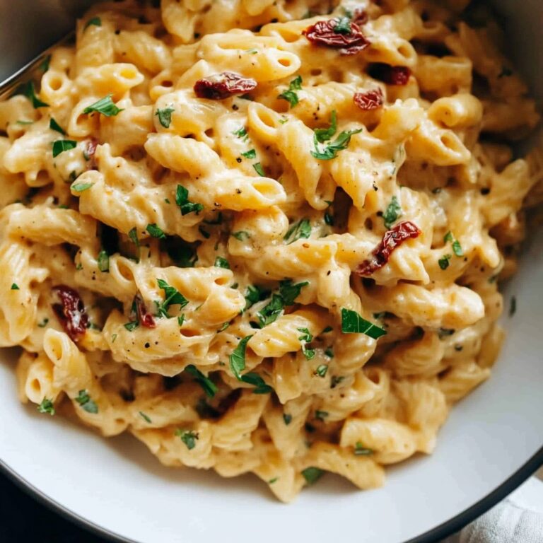 Creamy Garlic Sun-Dried Tomato Pasta Recipe