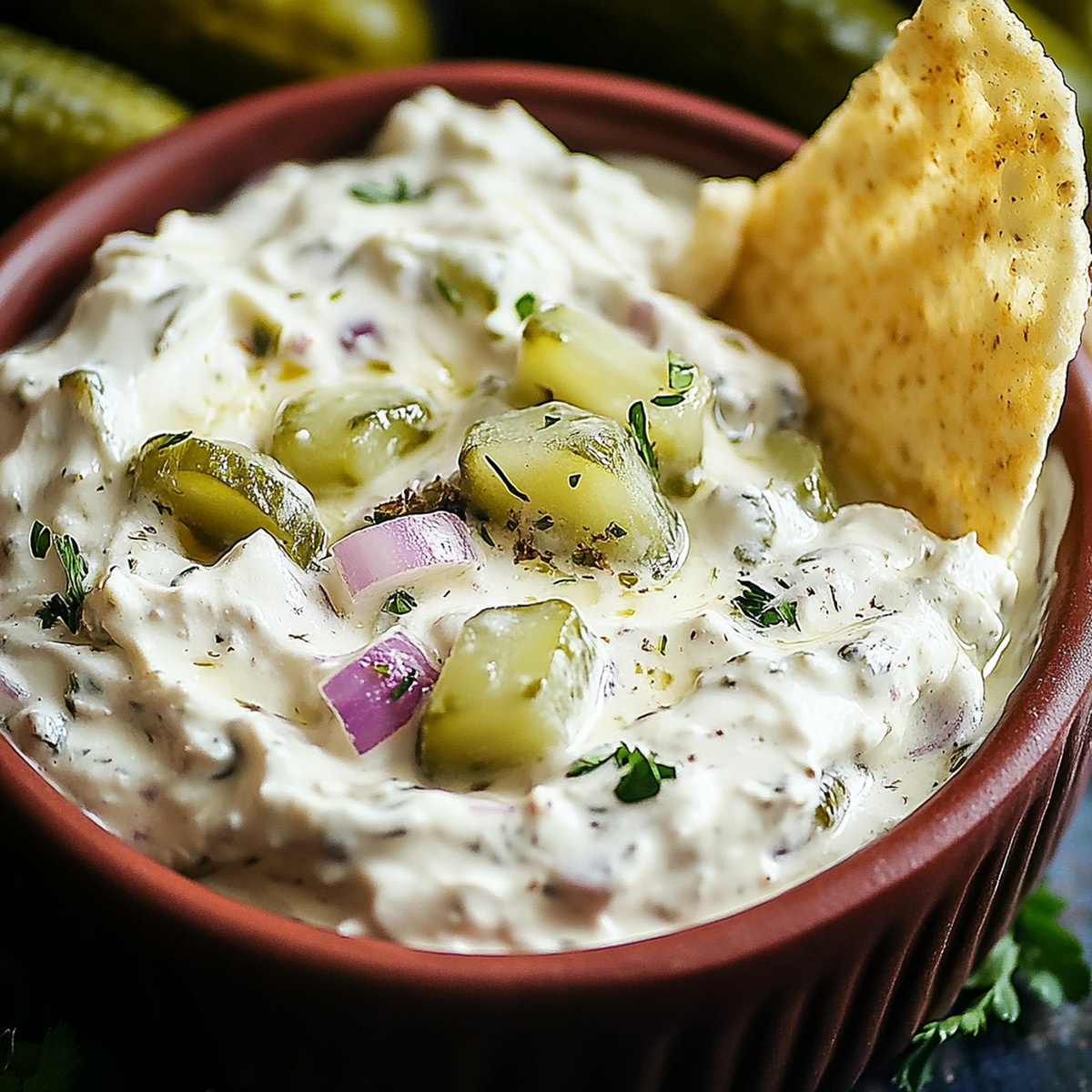 Tangy Pickle Dip Recipe