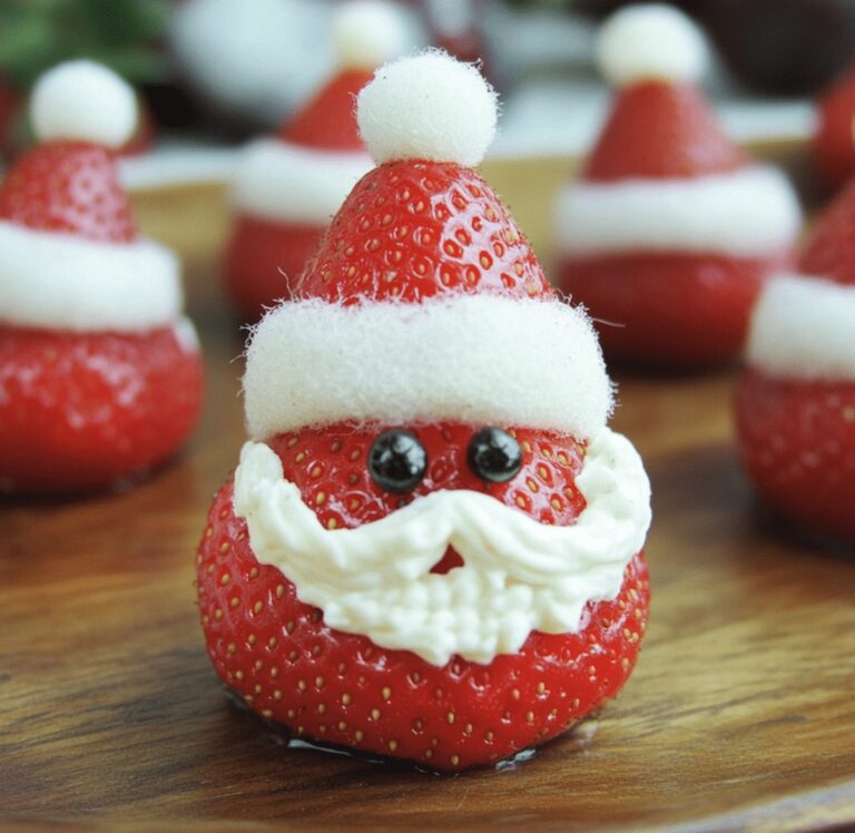 Festive Strawberry Santas Recipe