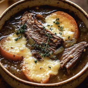 French Onion Beef Short Rib Soup Recipe