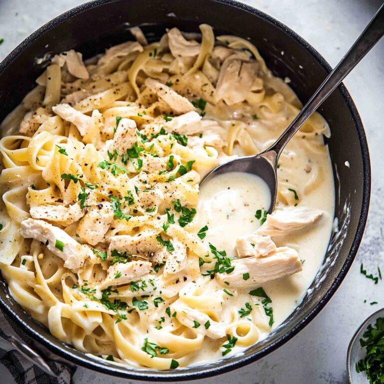One Pot Chicken Alfredo Pasta Recipe