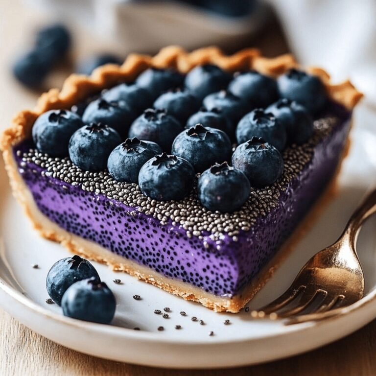 Silky Blueberry Chia Seed Pie Recipe