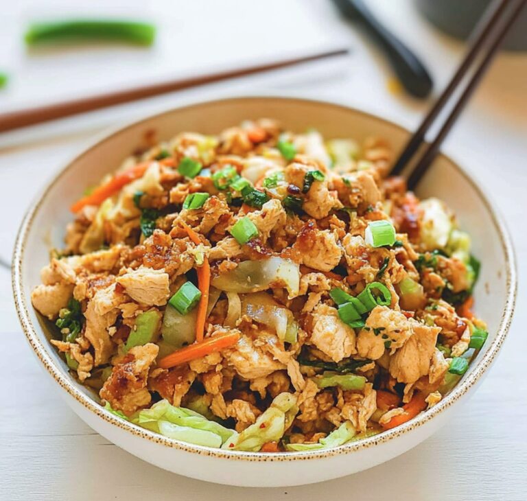 Crunchy Chicken Egg Roll Bowls Recipe