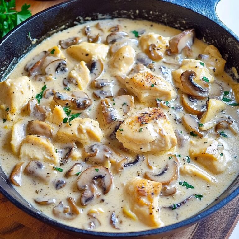 Creamy Mushroom Asiago Chicken Recipe