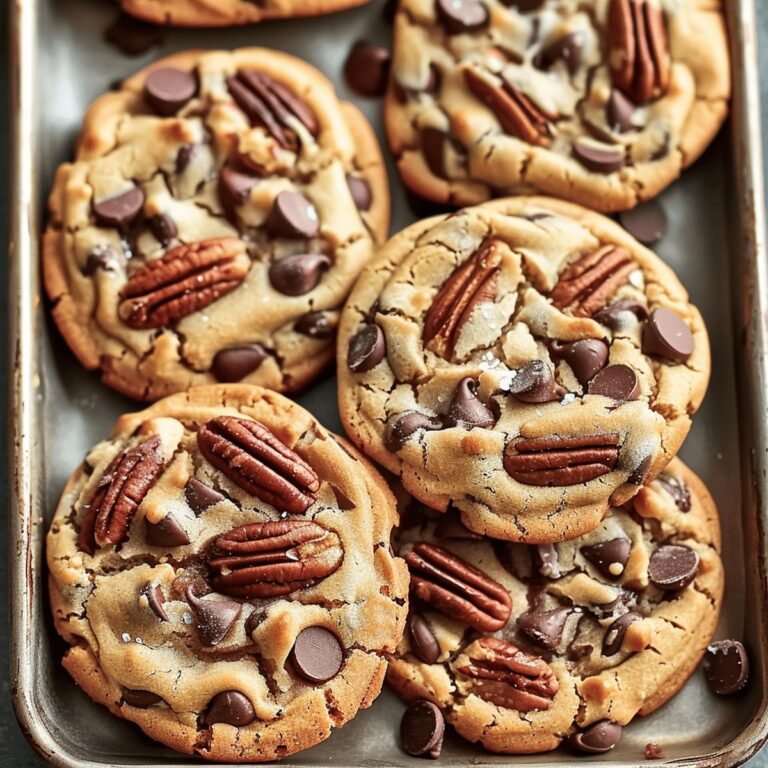 Gooey Chocolate Chip Pecan Cookies Recipe
