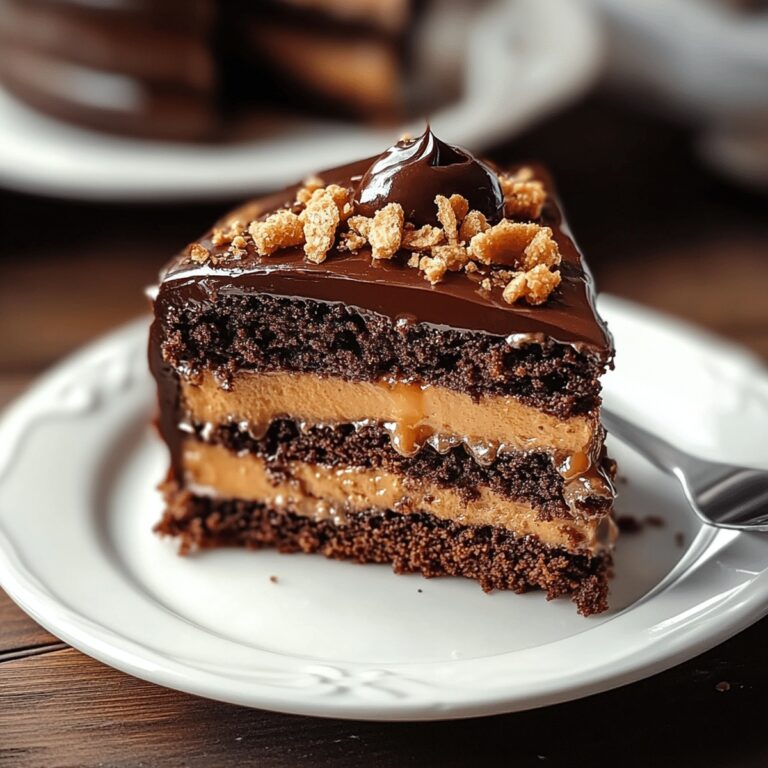 Irresistible Chocolate Caramel Toffee Crunch Cake Recipe