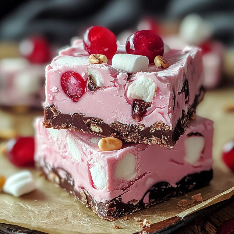 Cherry Marshmallow Fudge Bars Recipe