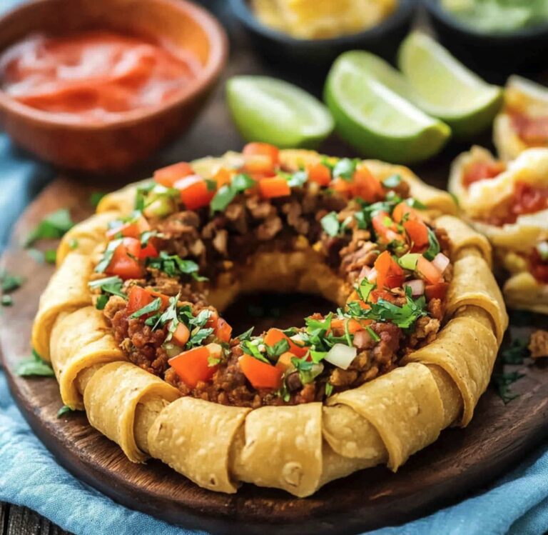 Cheesy Taco Ring Recipe
