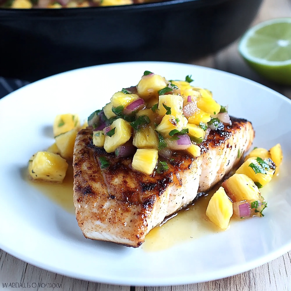 Pan-Seared Mahi-Mahi With Pineapple Salsa Recipe