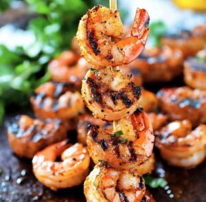 Smoky Sausage & Grilled Shrimp Kabobs Recipe
