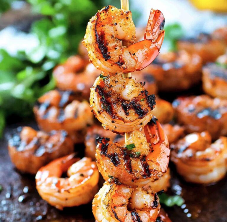 Smoky Sausage & Grilled Shrimp Kabobs Recipe