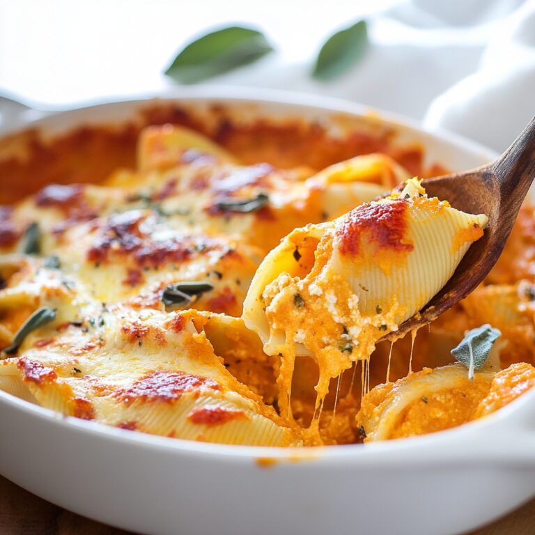 Creamy Pumpkin Ricotta Stuffed Shells Recipe