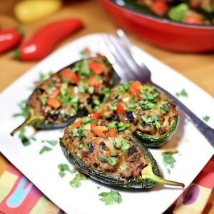 Juicy Brisket Stuffed Poblano Peppers Recipe