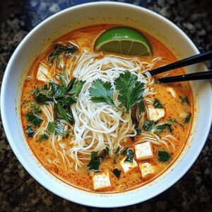 Vibrant Spicy Thai Noodle Soup Recipe