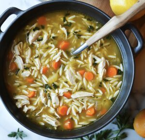 Lemon Chicken Orzo Soup Recipe