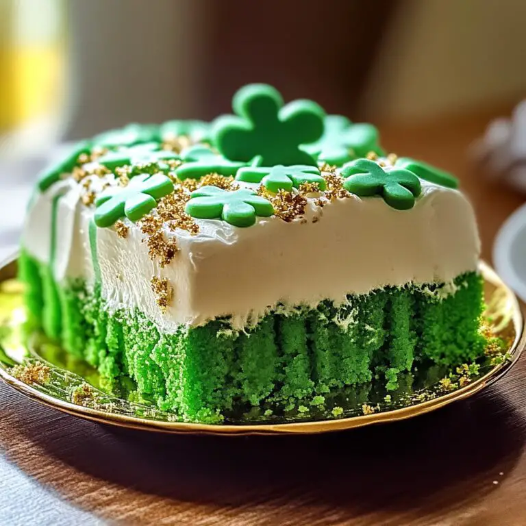 Shamrock Delight Poke Cake Recipe