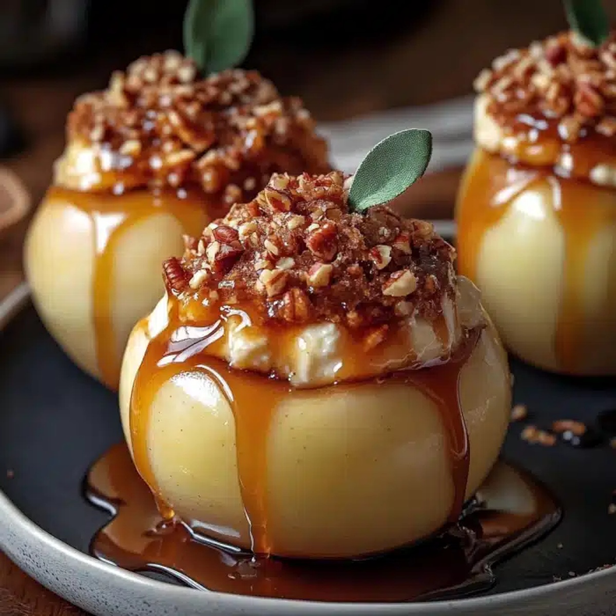 Heavenly Cheesecake Stuffed Baked Apples Recipe