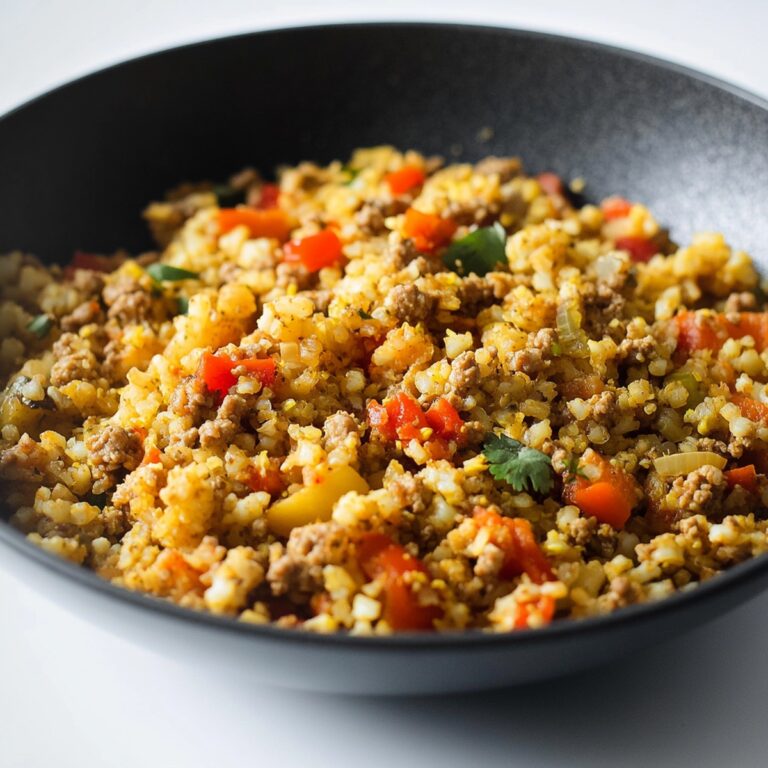 Spicy Cauliflower Rice With Ground Turkey Recipe