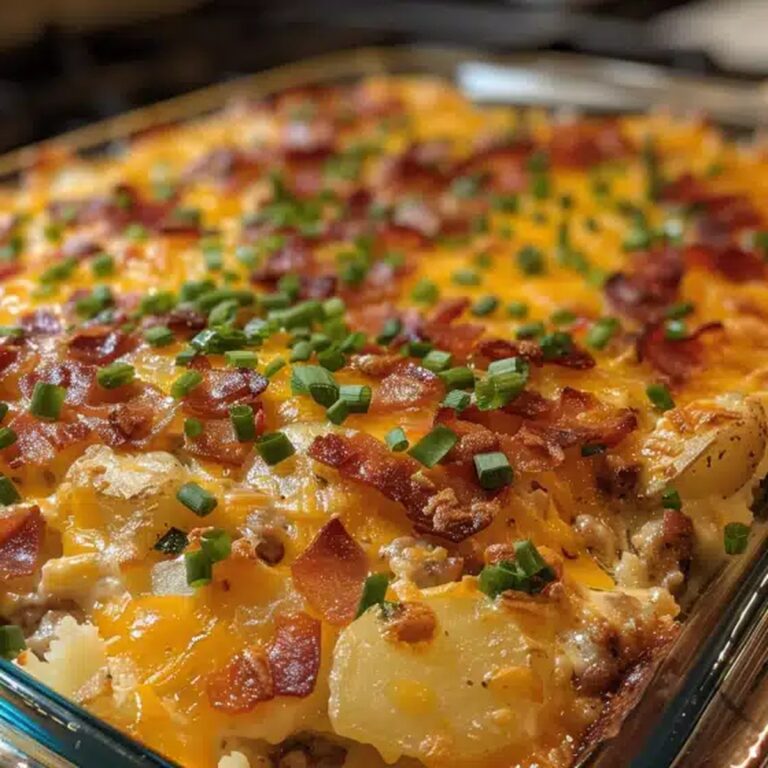 Hearty Loaded Potato & Meatloaf Casserole Recipe
