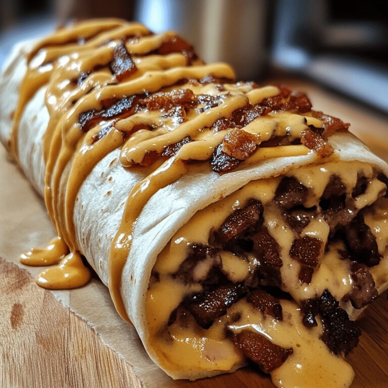 Indulgent Bacon Cheeseburger Burrito Recipe