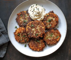 Potato Sweet Potato Latkes Recipe